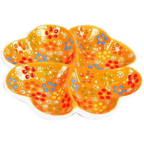 Turkish Ceramic Clover Divided Platter - 3