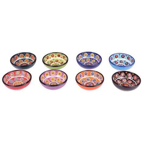 Turkish Ceramic Mandala Bowl 8 cm - 4