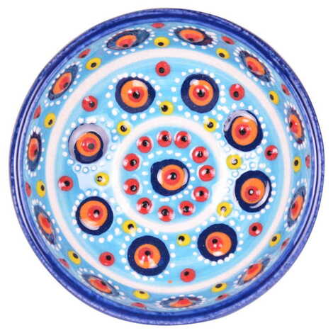 Turkish Ceramic Mandala Bowl 8 cm - 5