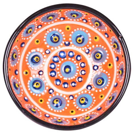 Turkish Ceramic Mandala Bowl 8 cm - 6