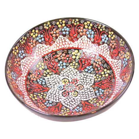 Turkish Ceramic Pearl Bowl 25 cm - 4