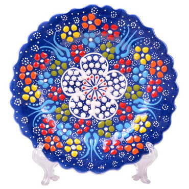 Turkish Ceramic Pearl Plate 12 Cm - 8