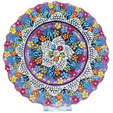 Turkish Ceramic Pearl Plate 25 Cm - 4