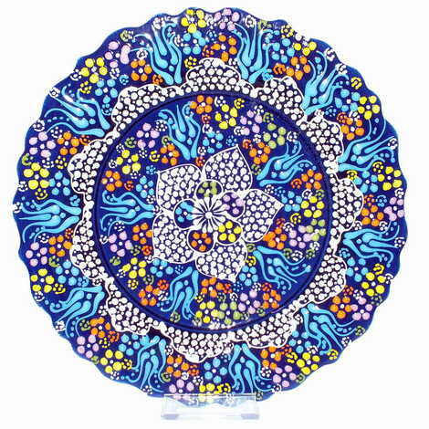 Turkish Ceramic Pearl Plate 25 Cm - 6