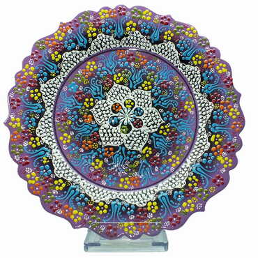 Turkish Ceramic Pearl Plate 30 Cm - 3