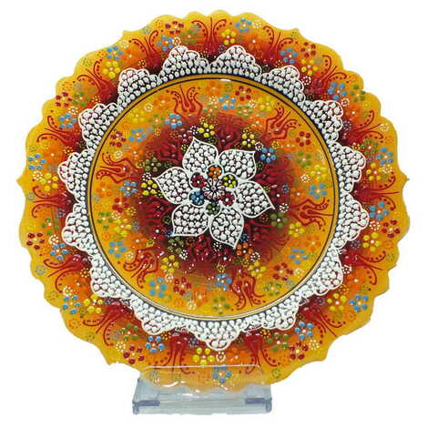 Turkish Ceramic Pearl Plate 30 Cm - 5