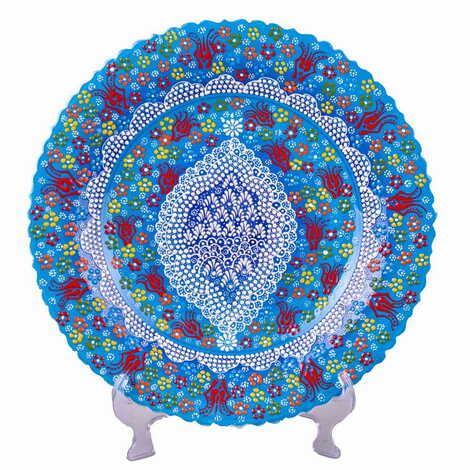 Turkish Ceramic Pearl Plate 40 Cm - 3