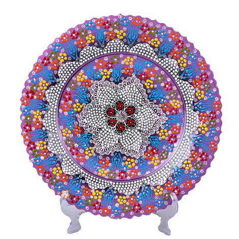 Turkish Ceramic Pearl Plate 40 Cm - 6