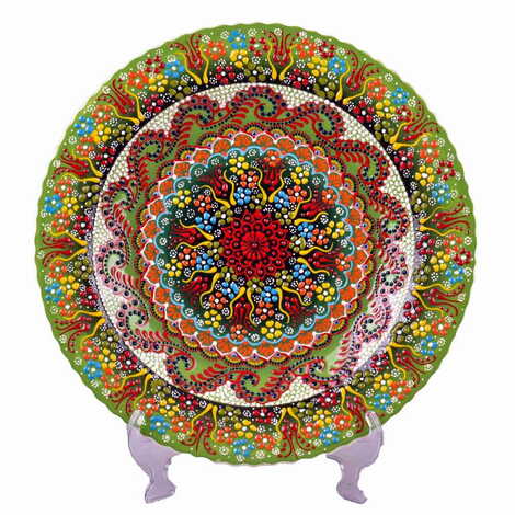 Turkish Ceramic Pearl Plate 40 Cm - 8