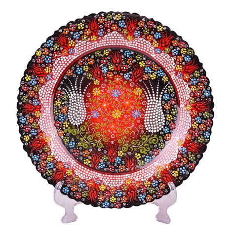 Turkish Ceramic Pearl Plate 40 Cm - 10