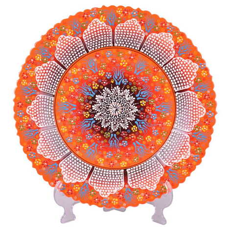 Turkish Ceramic Pearl Plate 43 Cm - 4