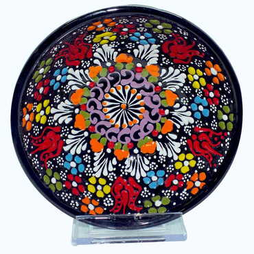 Turkish Ceramic Relief Bowl 13 cm - 10