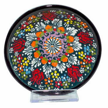 Turkish Ceramic Relief Bowl 13 cm - 13