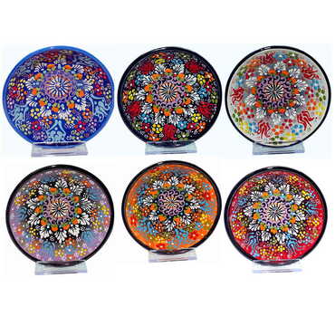 Turkish Ceramic Relief Bowl 13 cm - 4