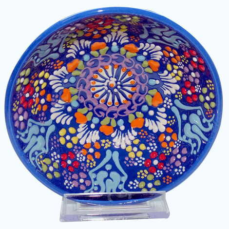 Turkish Ceramic Relief Bowl 13 cm - 5