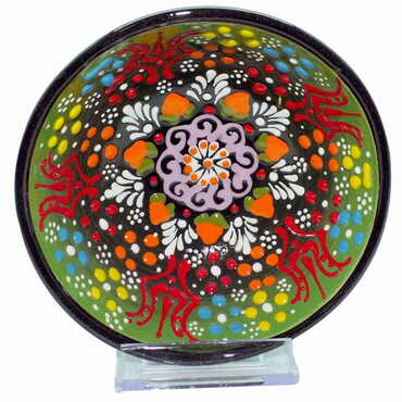 Turkish Ceramic Relief Bowl 13 cm - 12