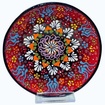 Turkish Ceramic Relief Bowl 16 cm - 6