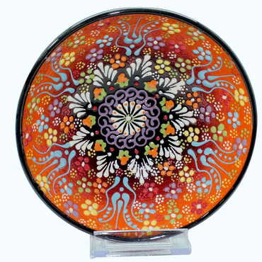 Turkish Ceramic Relief Bowl 16 cm - 7