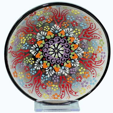 Turkish Ceramic Relief Bowl 16 cm - 9