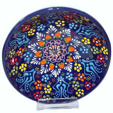 Turkish Ceramic Relief Bowl 16 cm - 11