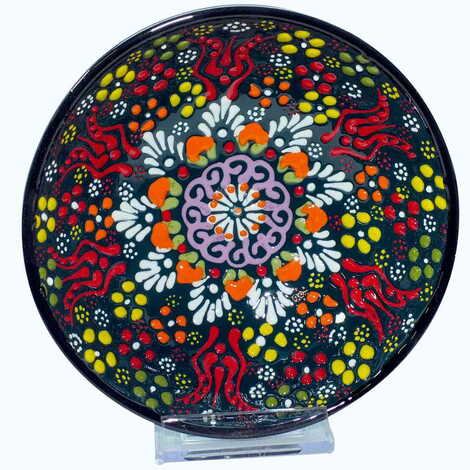 Turkish Ceramic Relief Bowl 16 cm - 13