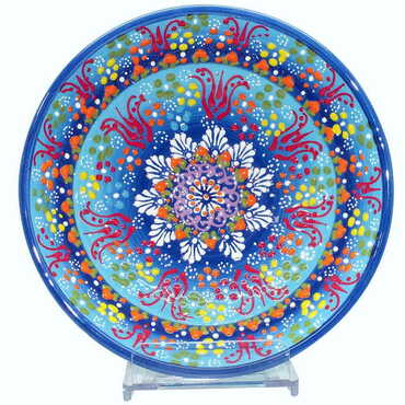 Turkish Ceramic Relief Bowl 20 cm - 5