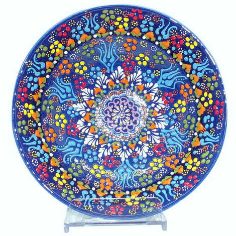 Turkish Ceramic Relief Bowl 20 cm - 10