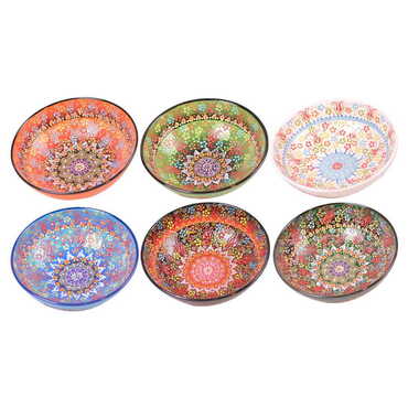 Turkish Ceramic Relief Bowl 25 cm - 2