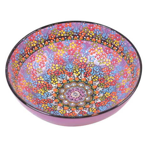 Turkish Ceramic Relief Bowl 30 cm - 6