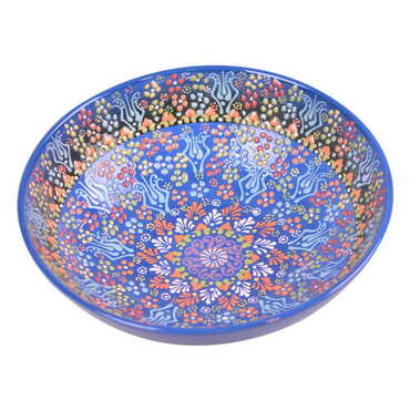 Turkish Ceramic Relief Bowl 30 cm - 8