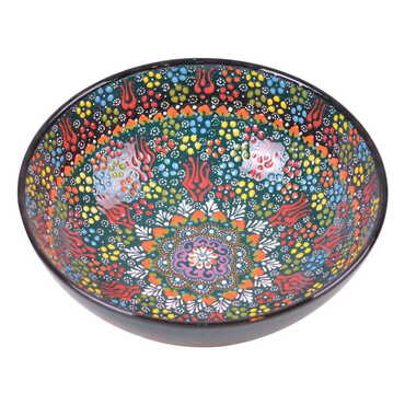 Turkish Ceramic Relief Bowl 30 cm - 9