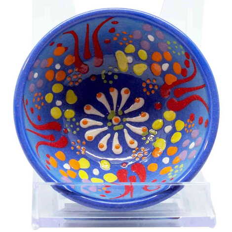 Turkish Ceramic Relief Bowl 8 cm - 5