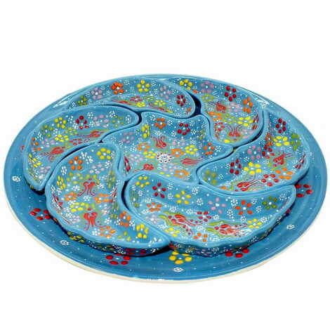 Turkish Ceramic Relief Breakfast Serving Set - 3