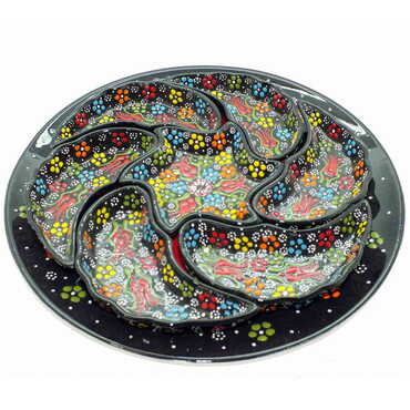 Turkish Ceramic Relief Breakfast Serving Set - 6