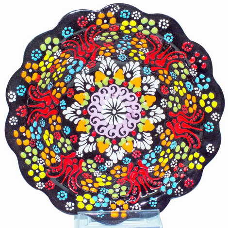 Turkish Ceramic Relief Daisy Bowl 16 cm - 8