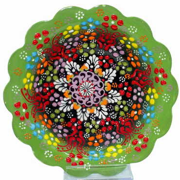 Turkish Ceramic Relief Daisy Bowl 16 cm - 10