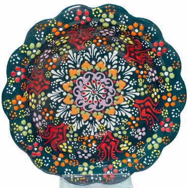 Turkish Ceramic Relief Daisy Bowl 16 cm - 11