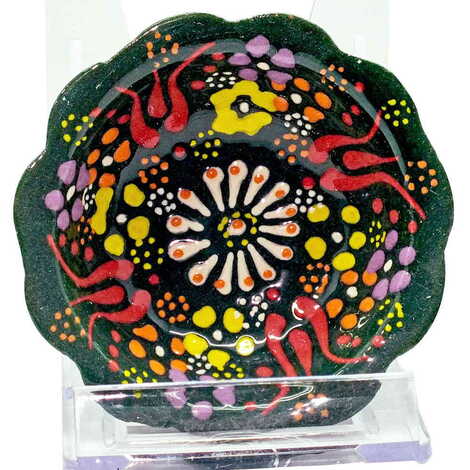 Turkish Ceramic Relief Daisy Bowl 8 cm - 12