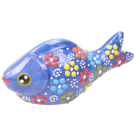 Turkish Ceramic Relief Fish Figurine Medium Size - 8