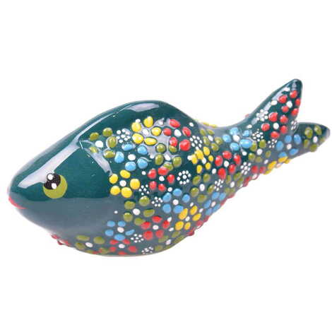 Turkish Ceramic Relief Fish Figurine Medium Size - 10