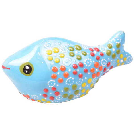 Turkish Ceramic Relief Fish Figurine Small Size - 3