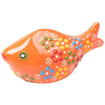 Turkish Ceramic Relief Fish Figurine Small Size - 5