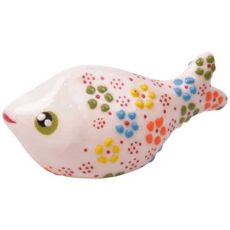 Turkish Ceramic Relief Fish Figurine Small Size - 11