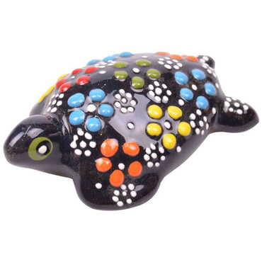 Turkish Ceramic Relief Little Turtle Figurine Small Size - 7