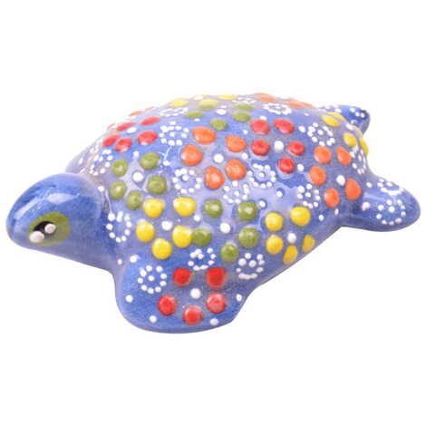 Turkish Ceramic Relief Little Turtle Figurine Small Size - 8