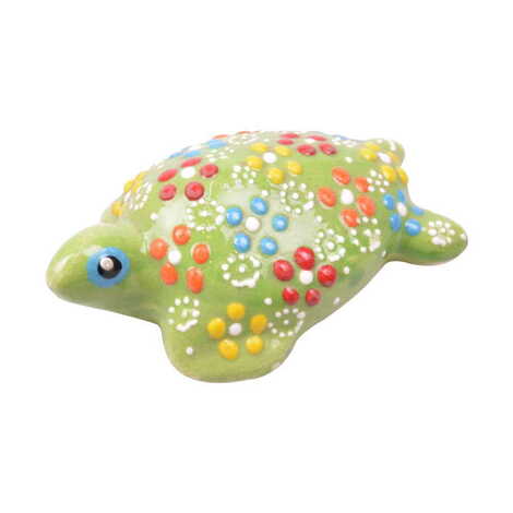 Turkish Ceramic Relief Little Turtle Figurine Small Size - 9