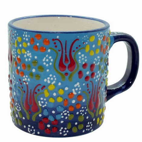 Turkish Ceramic Relief Mug - 3