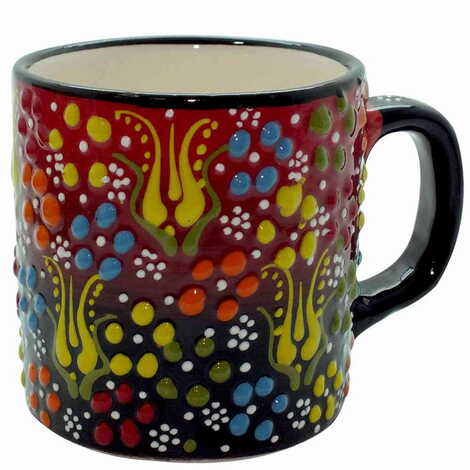 Turkish Ceramic Relief Mug - 4