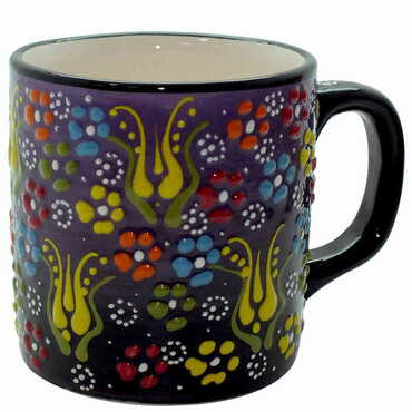 Turkish Ceramic Relief Mug - 6