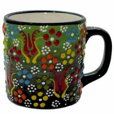 Turkish Ceramic Relief Mug - 9